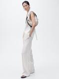 Mango Boreli Tailored Sleeveless Blazer, Natural White