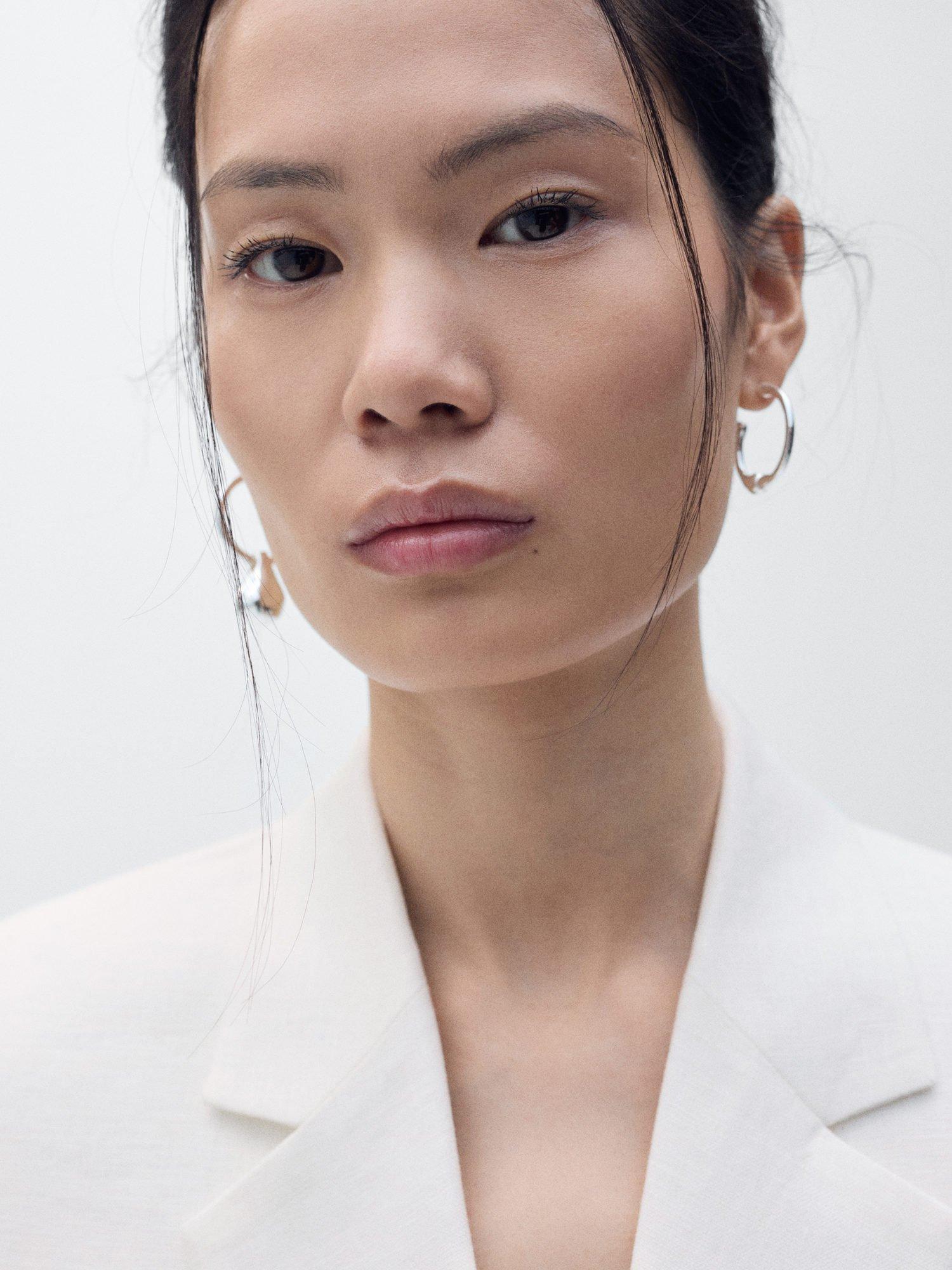 Product image 6 of 8, which shows Mango Boreli Tailored Sleeveless Blazer, Natural White, XXS