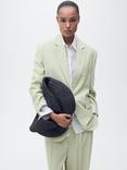 Mango Straight-Fit Mixed Blend Suit Blazer