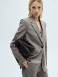 Mango Bowery Straight Flap Pockets Blazer Jacket