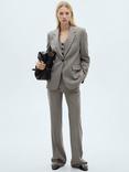 Mango Bowery Straight Flap Pockets Blazer Jacket
