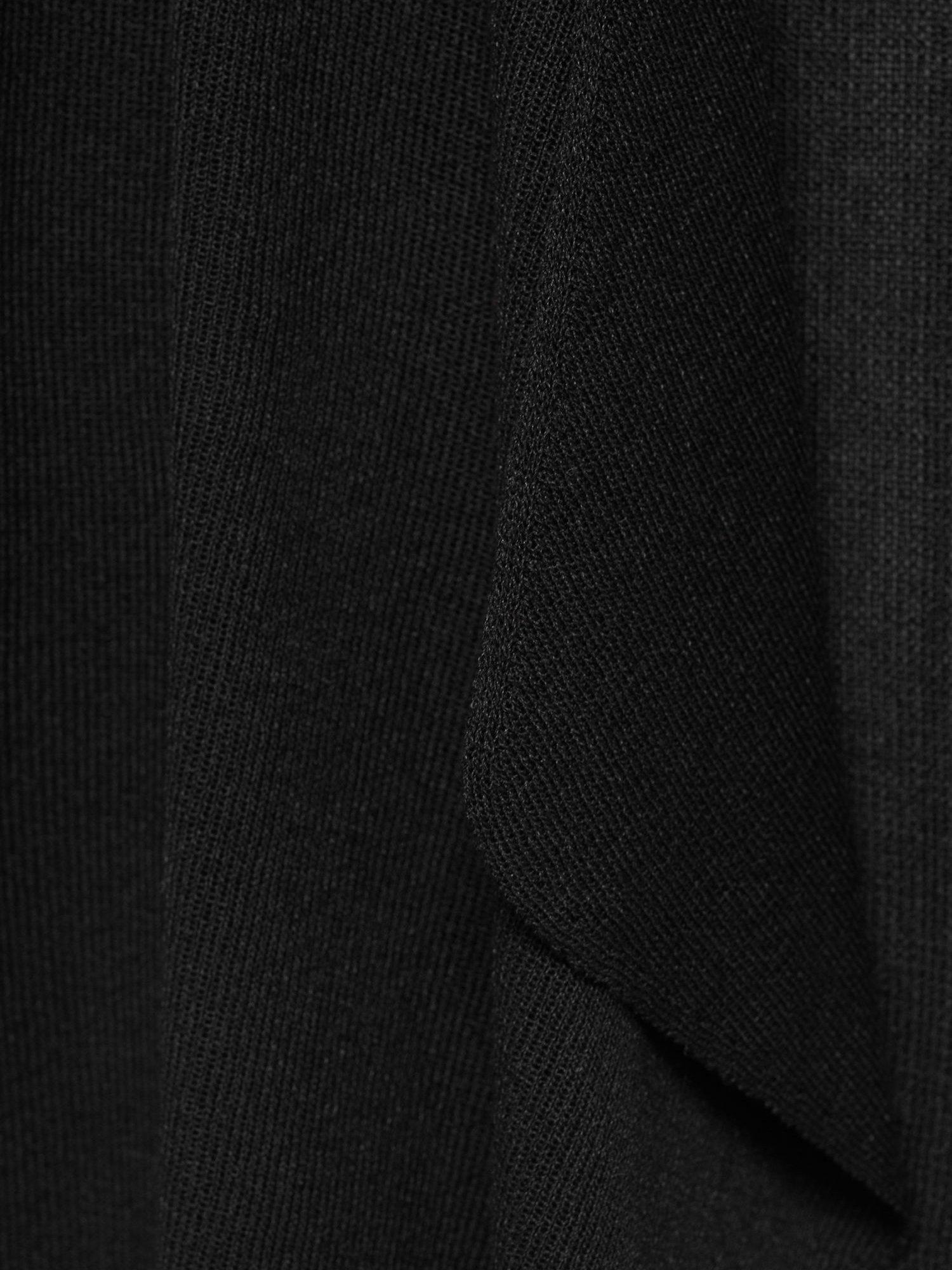 Product image 7 of 7, which shows Mango Cascada Waterfall Cardigan, Black, L