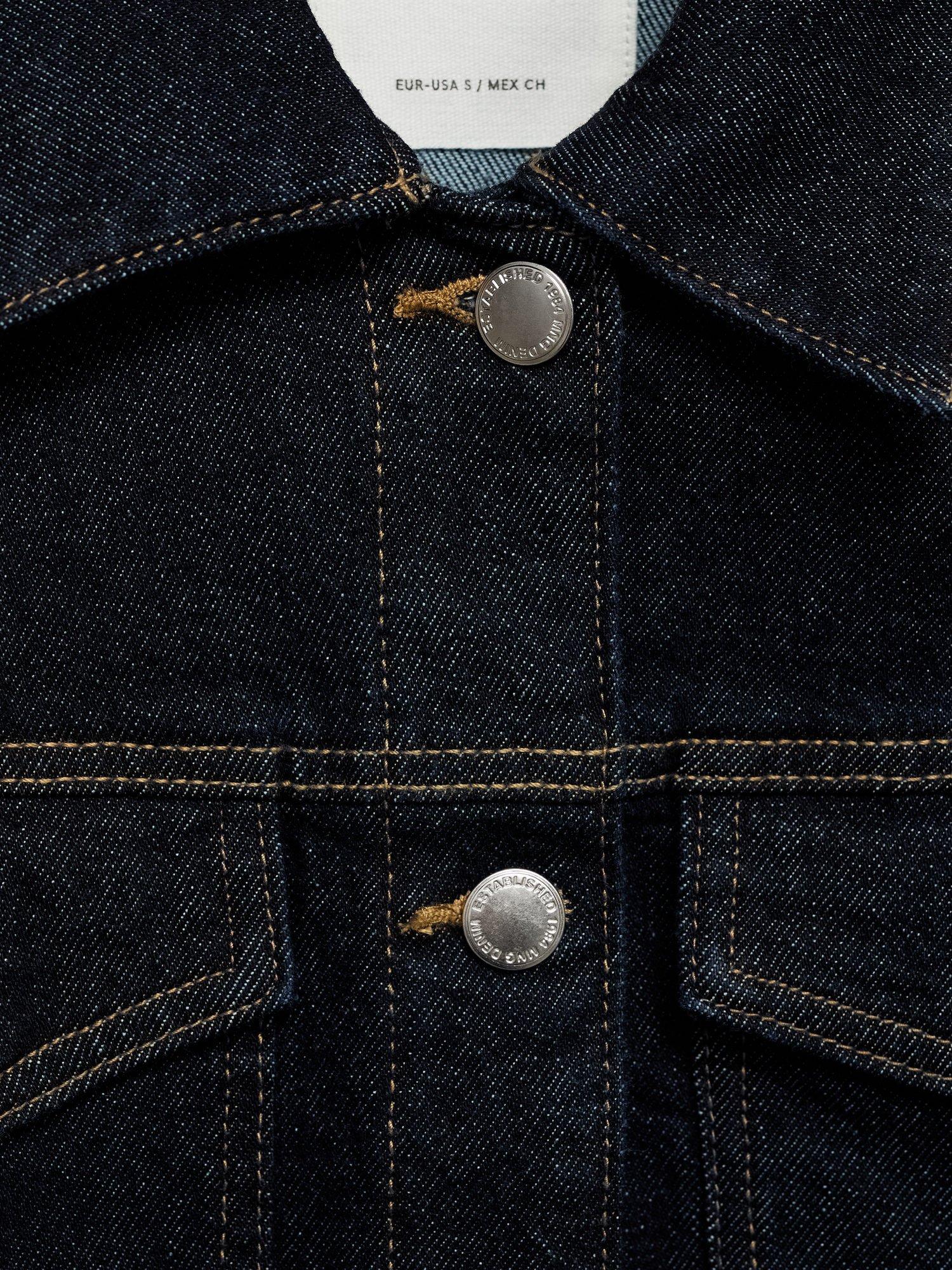 Product image 8 of 8, which shows Mango Vicky Denim Jacket, Open Blue, S