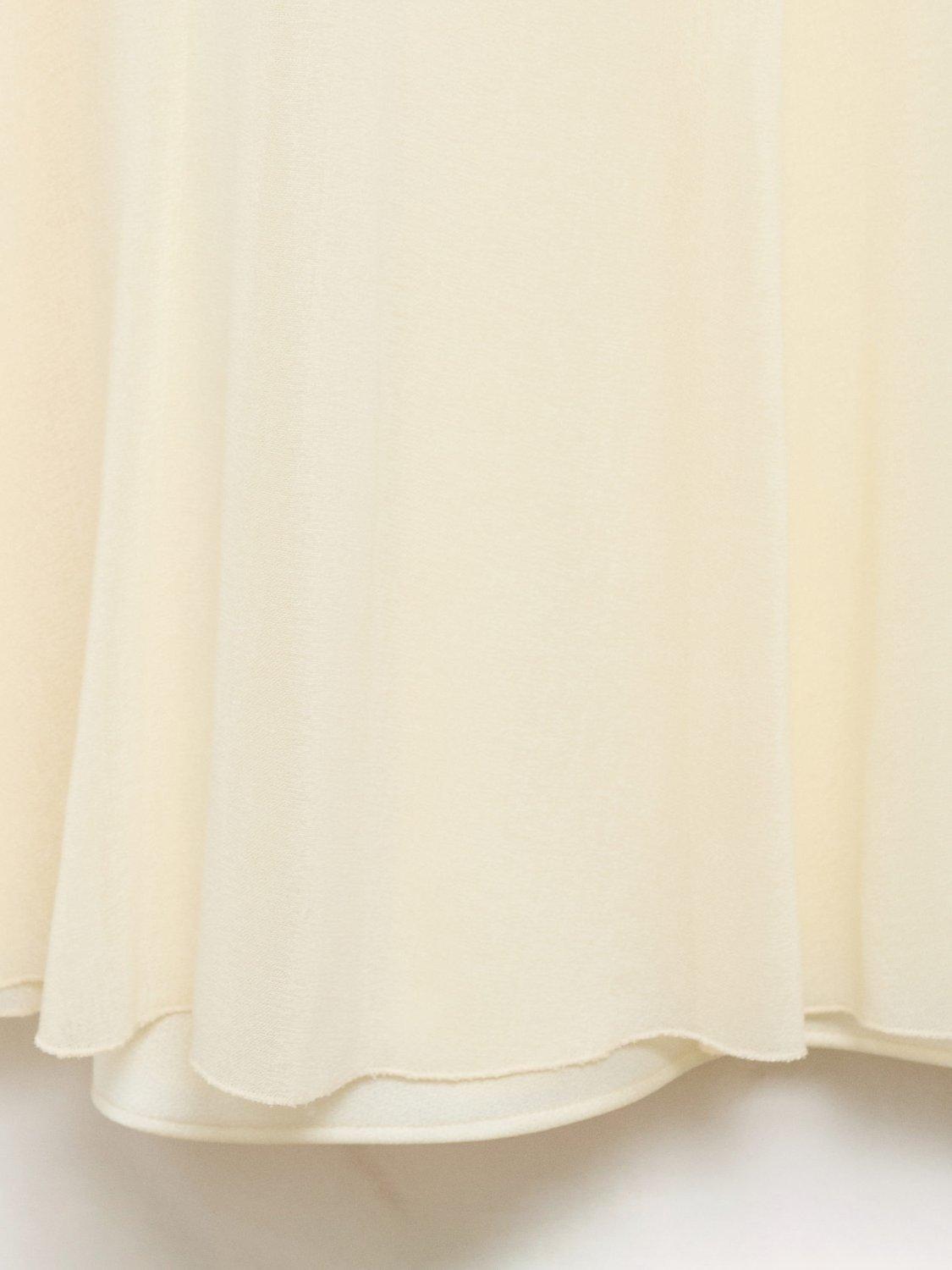 Product image 5 of 8, which shows Mango Claire Semi Sheer Maxi Dress, Light Beige, 10