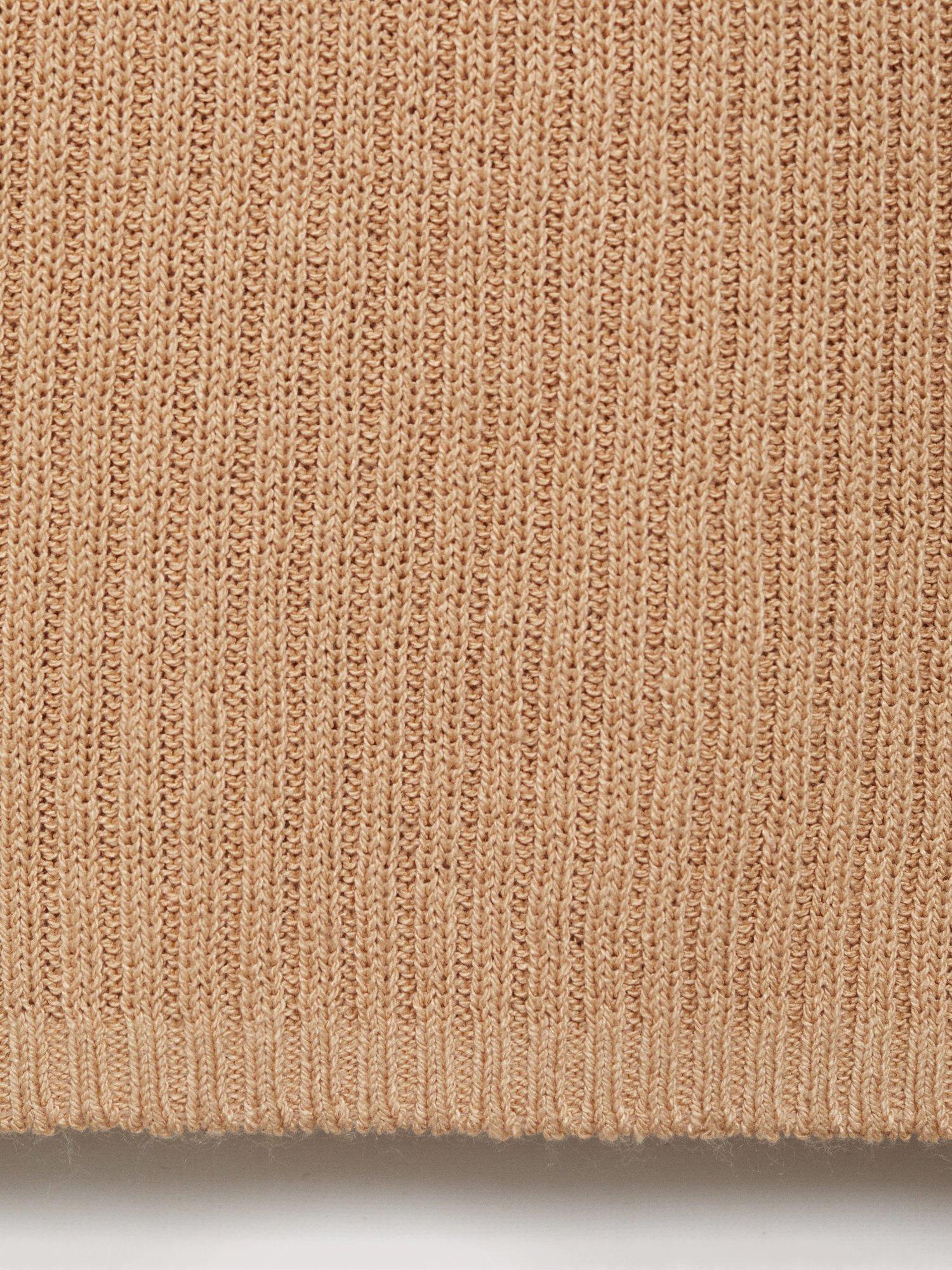 Product image 5 of 8, which shows Mango Scoop Neck Sweater, Medium Brown, XXS