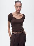 Mango Scoop Neck Sweater