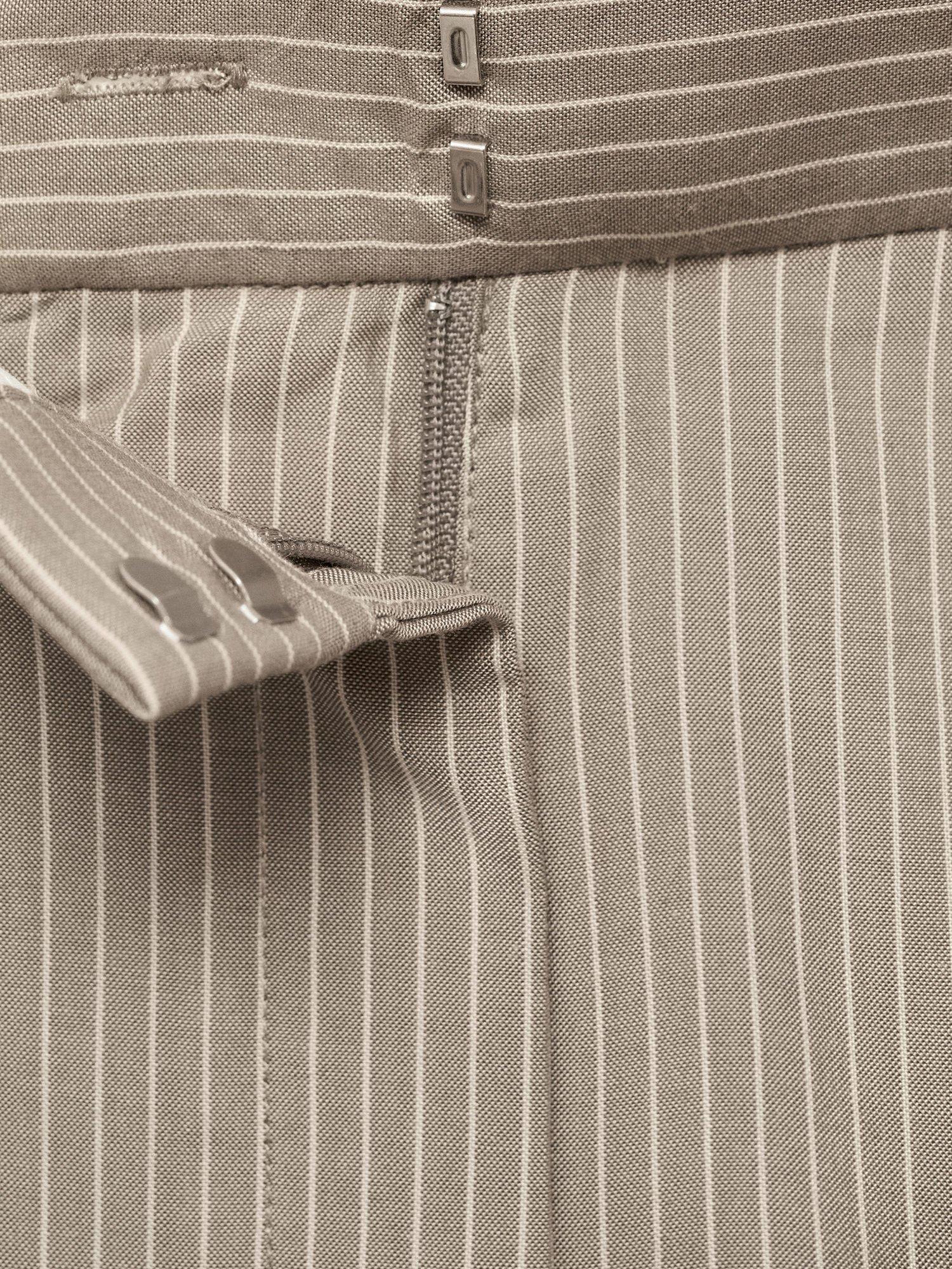 Product image 5 of 9, which shows Mango Vivian Striped Wide Leg Lyocell Cotton Bermuda Shorts, Medium Brown, 10