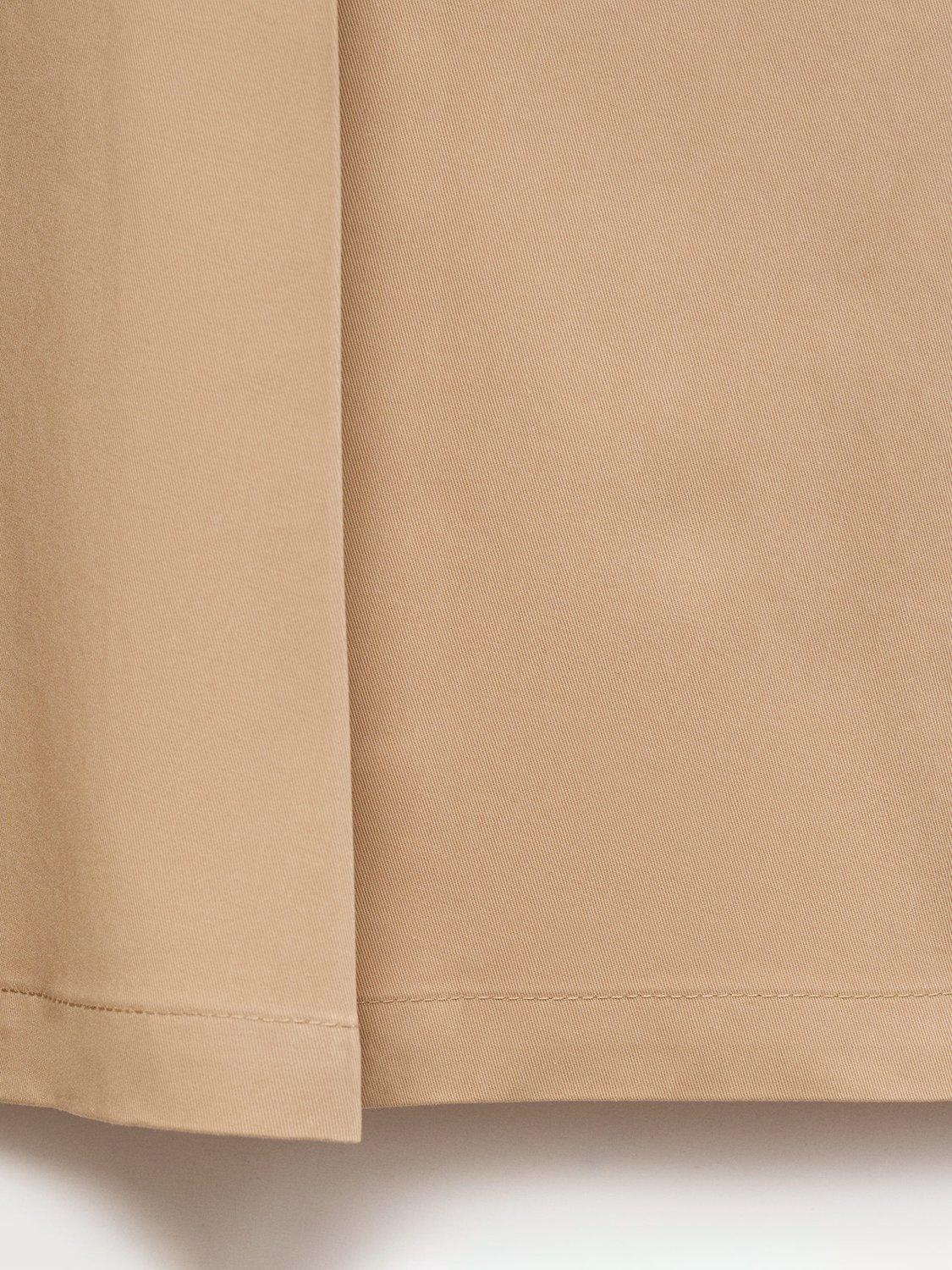 Product image 5 of 6, which shows Mango Pleated Cotton Skirt, Sand, 6