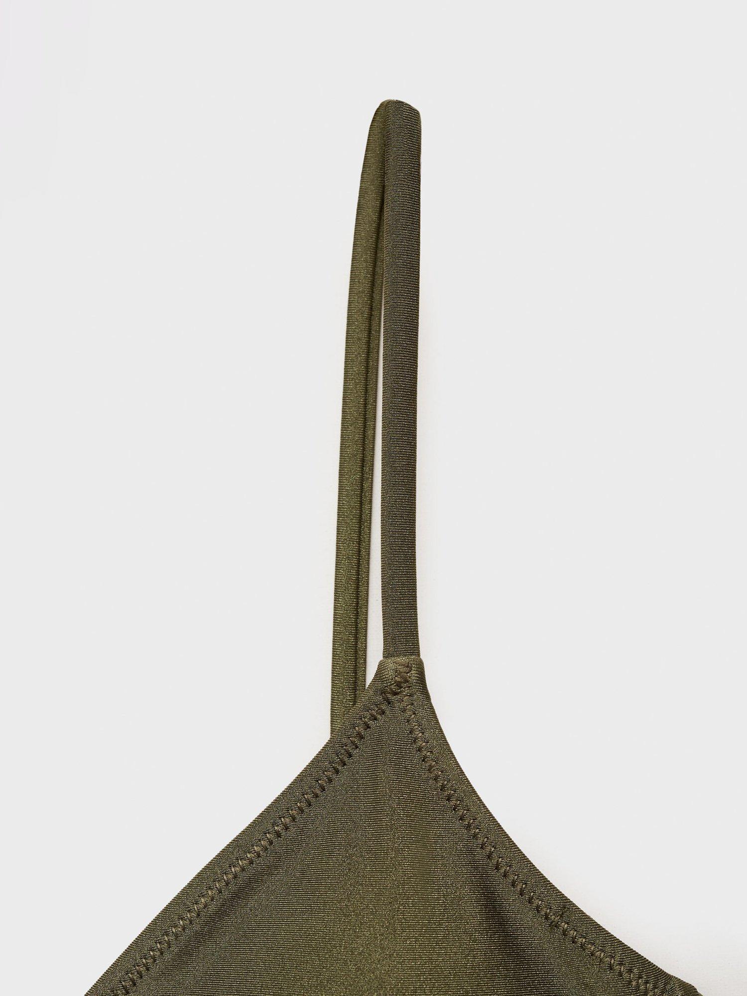 Product image 7 of 7, which shows Mango Delfos Bikini Top, Khaki, S