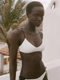 Mango Faro Triangular Bikini Top, White