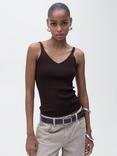 Mango Knit V Neck Sleeveless Top