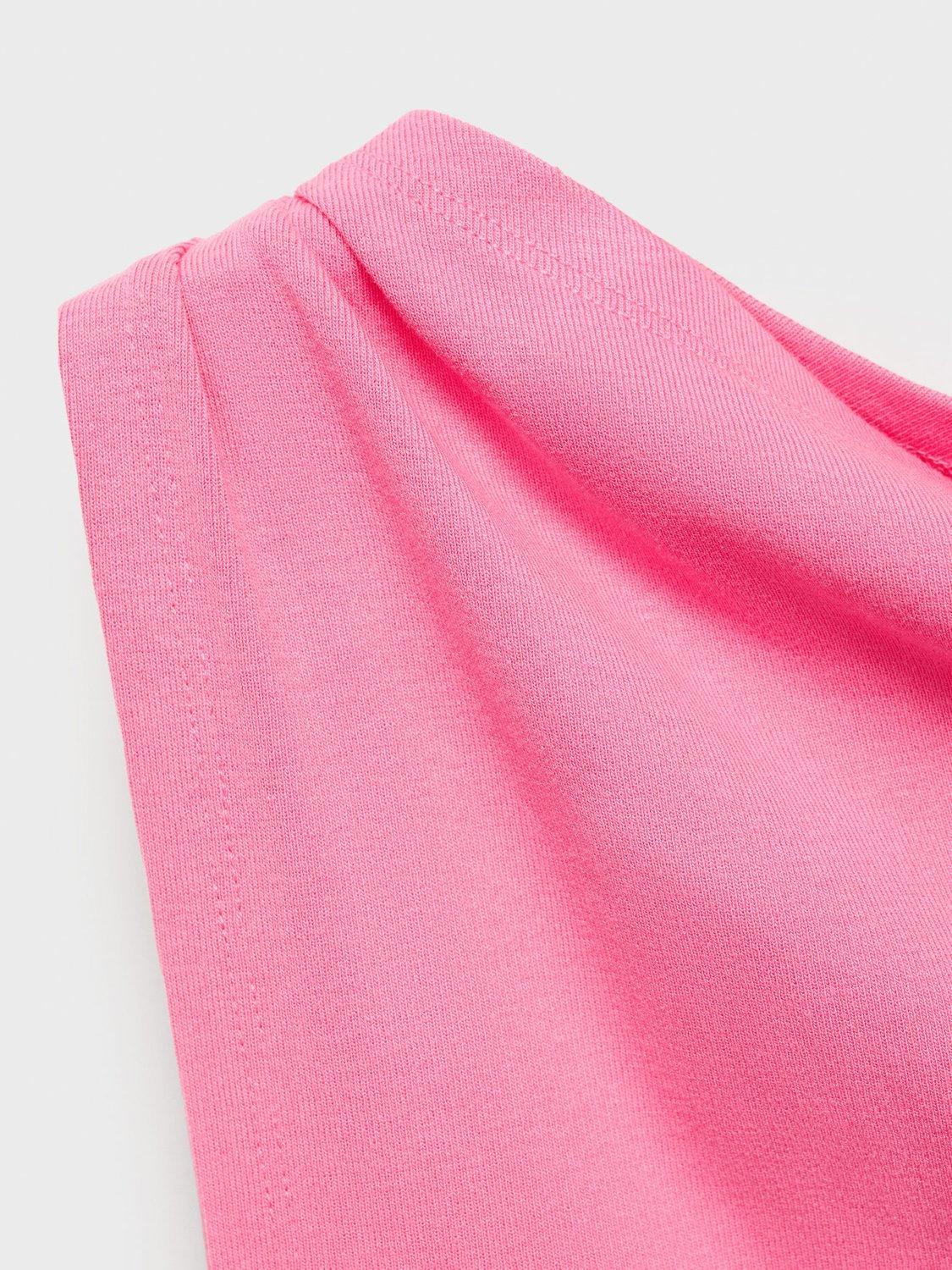 Product image 5 of 7, which shows Mango Juls Drape Sleeveless Top, Pink, XS