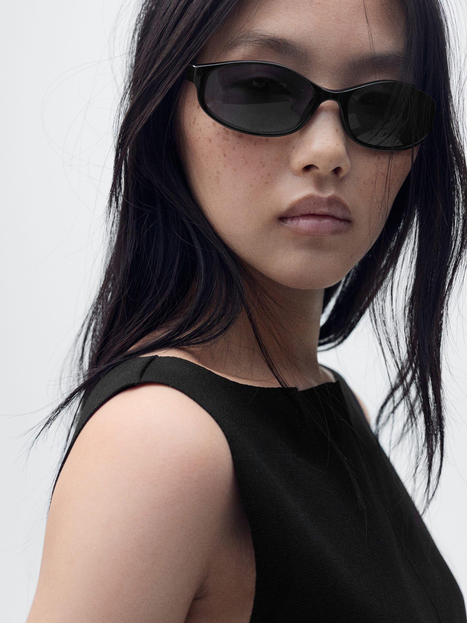 Product image 6 of 8, which shows Mango Mushu Sleeveless Knit Top, Black, 4XL