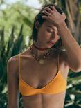 Mango Turqueta Bikini Top, Yellow