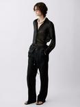 Mango Alada Straight Pure Linen Trousers