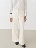 Mango Alba Wide Leg Trousers, Light Beige
