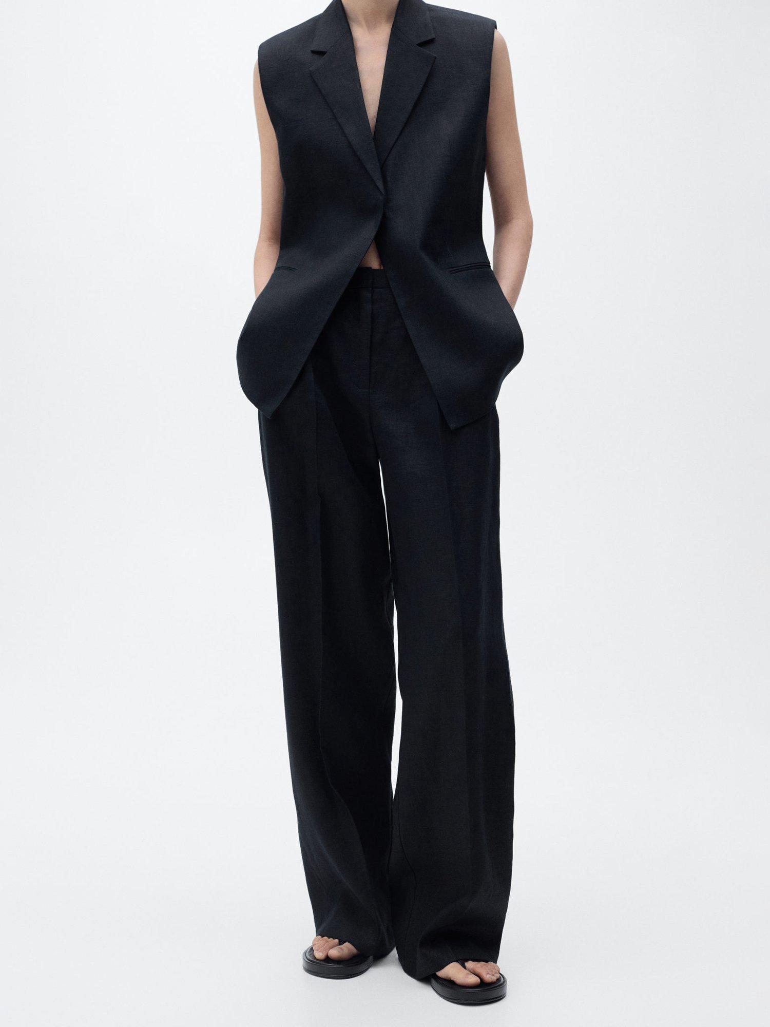 Mango Boreli Linen Trousers