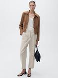 Mango Brunoli Cropped Linen Trousers
