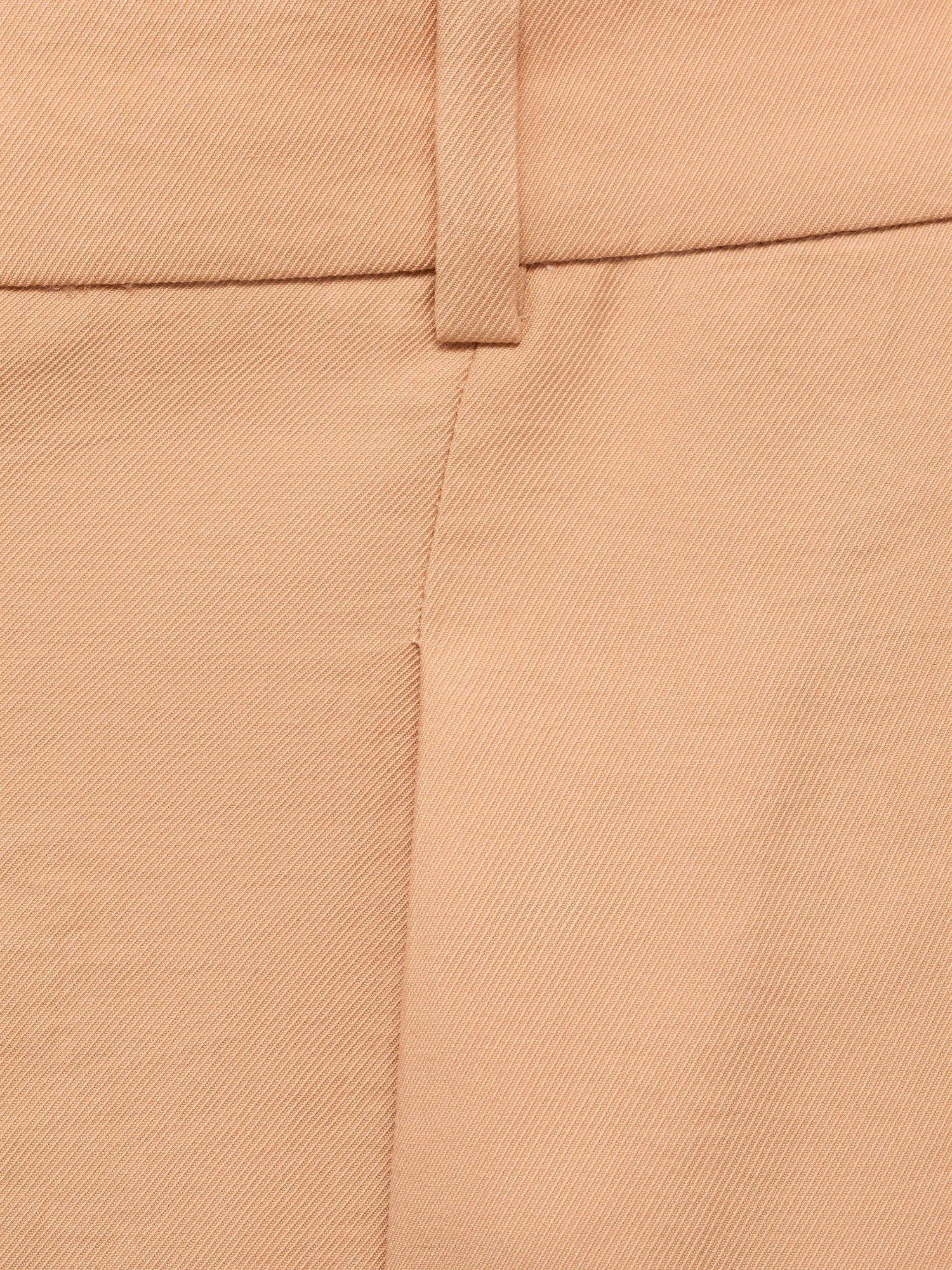 Product image 5 of 8, which shows Mango Madame Cropped Trousers, Pink, 10