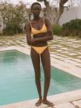 Mango Antalia Crochet Swim Bikini Briefs, Yellow