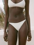 Mango Faro Swim Bikini Briefs, White