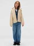 Calvin Klein Kids' Relaxed Hooded Parka Jacket, Whitecap Gray