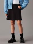 Calvin Klein Mid Rise Flared Skirt, Ck Black