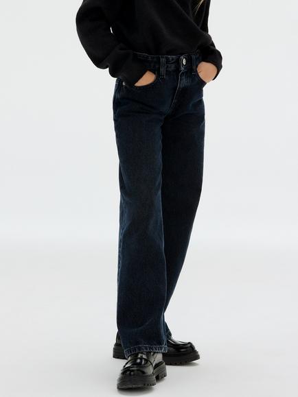 Calvin Klein Kids' Five Pocket Barrel Jeans, Salt Pepper Grey, Salt Pepper Grey