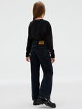 Calvin Klein Kids' Five Pocket Barrel Jeans, Salt Pepper Grey