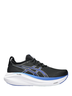 ASICS Men's GEL-NIMBUS 27 Running Shoes, Black/Cobalt, Black/ Cobalt