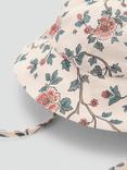 Mango Baby Pimen Cotton Floral Bucket Hat, Light Beige