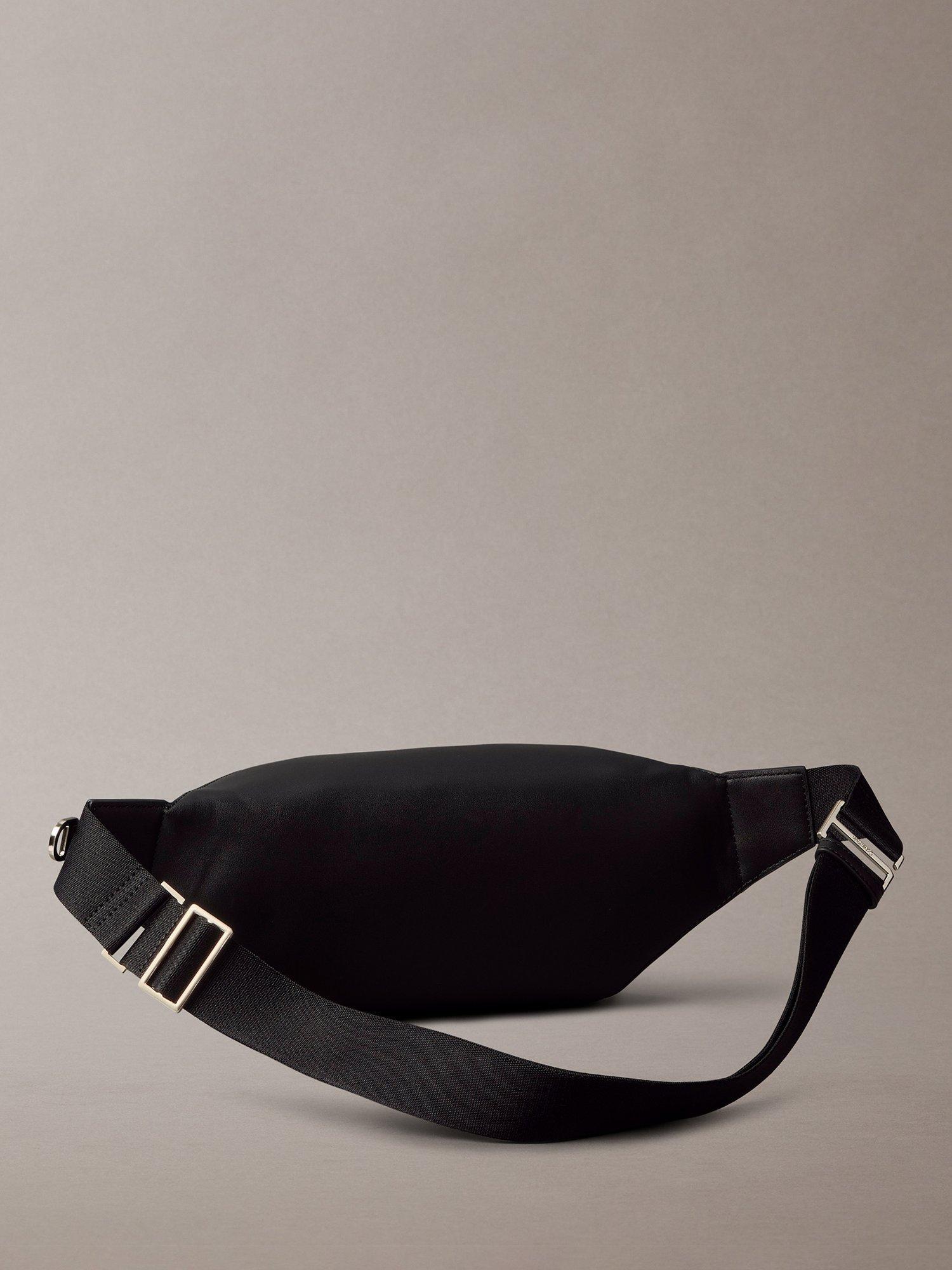 Product image 2 of 4, which shows Calvin Klein Faux Leather Bum Bag, Black, One Size