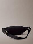 Calvin Klein Faux Leather Bum Bag, Black