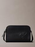 Calvin Klein Faux Leather Crossbody Camera Bag, Black