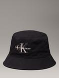 Calvin Klein Embroidered Logo Bucket Hat, Black
