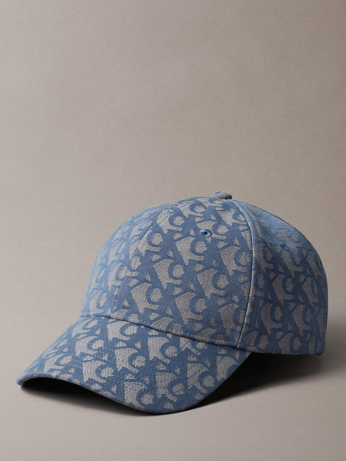 Product image 1 of 3, which shows Calvin Klein Logo Jacquard Baseball Cap, Atmosphere, One Size