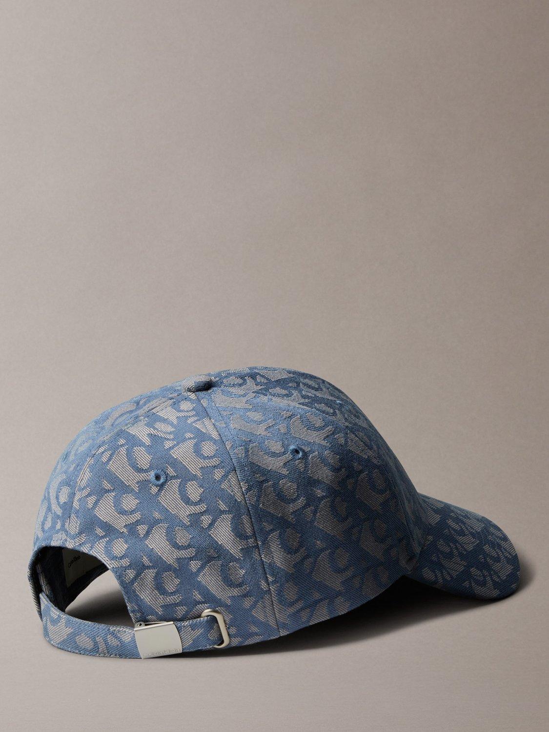 Product image 2 of 3, which shows Calvin Klein Logo Jacquard Baseball Cap, Atmosphere, One Size