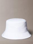 Calvin Klein Embroidered Logo Bucket Hat, Bright White