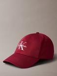 Calvin Klein Embroidered Logo Baseball Cap, Deep Rouge