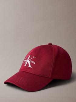 Calvin Klein Embroidered Logo Baseball Cap, Deep Rouge, Deep Rouge