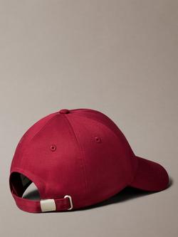 Calvin Klein Embroidered Logo Baseball Cap, Deep Rouge - view 2, Deep Rouge