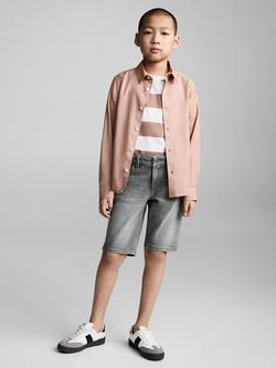 Mango Kids' Javi Shirt, Pastel Pink