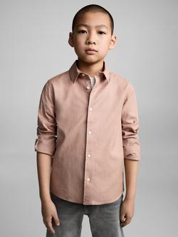 Mango Kids' Javi Shirt - view 2, Pastel Pink