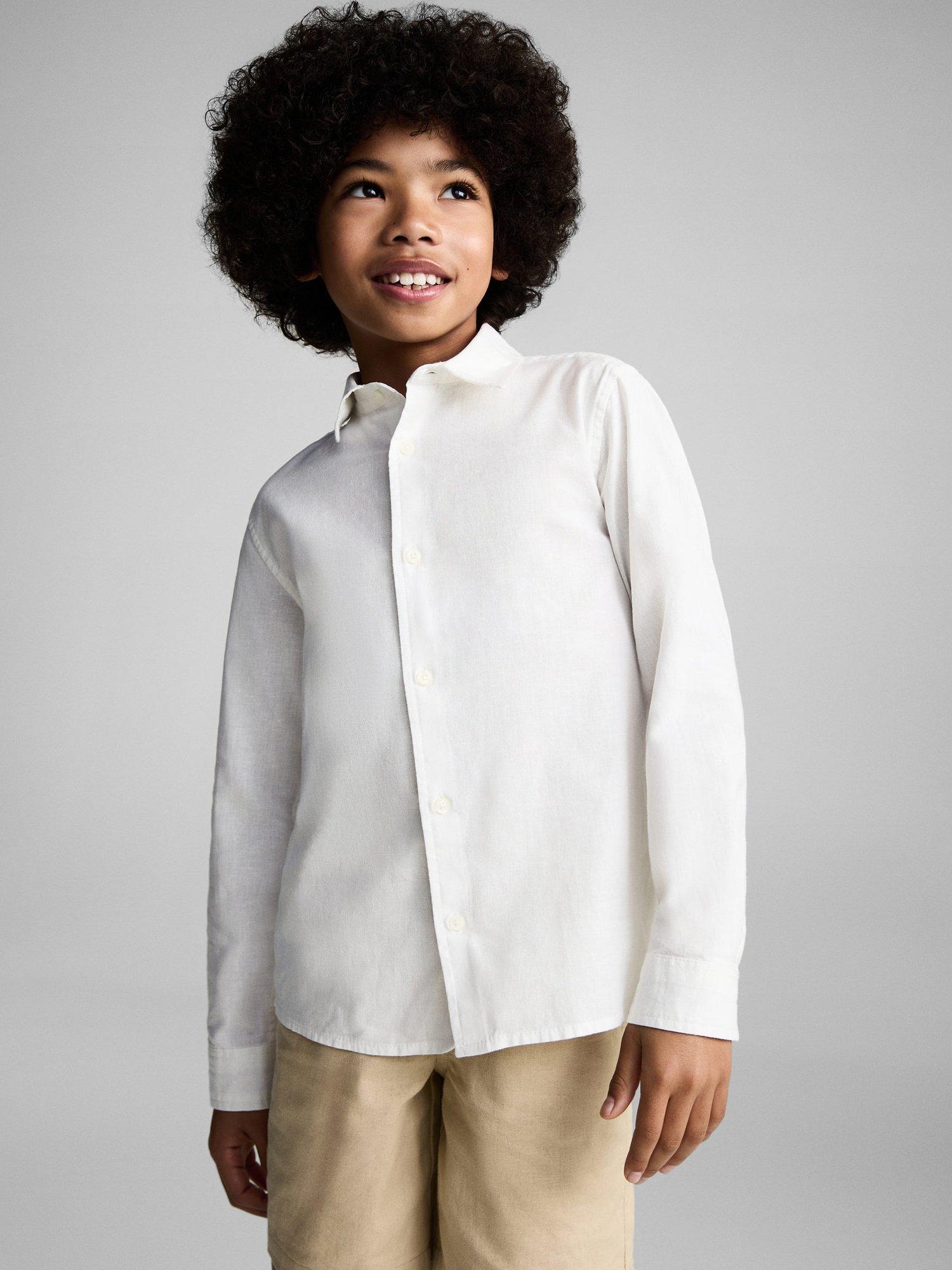 Product image 2 of 7, which shows Mango Kids' Javi Shirt, Natural White, 6 years