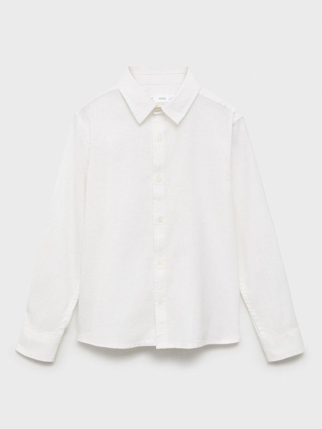 Product image 3 of 7, which shows Mango Kids' Javi Shirt, Natural White, 6 years