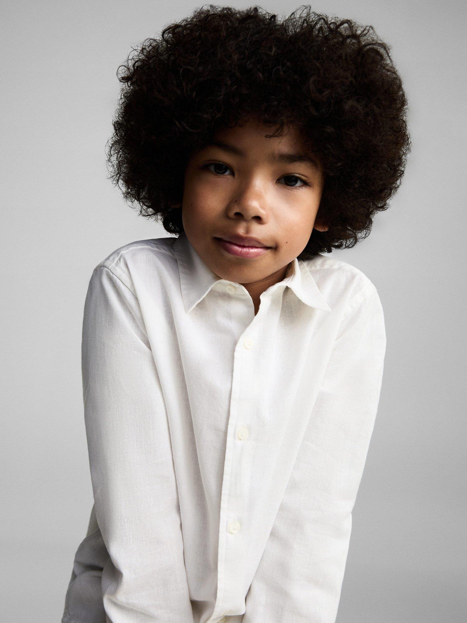 Product image 6 of 7, which shows Mango Kids' Javi Shirt, Natural White, 6 years