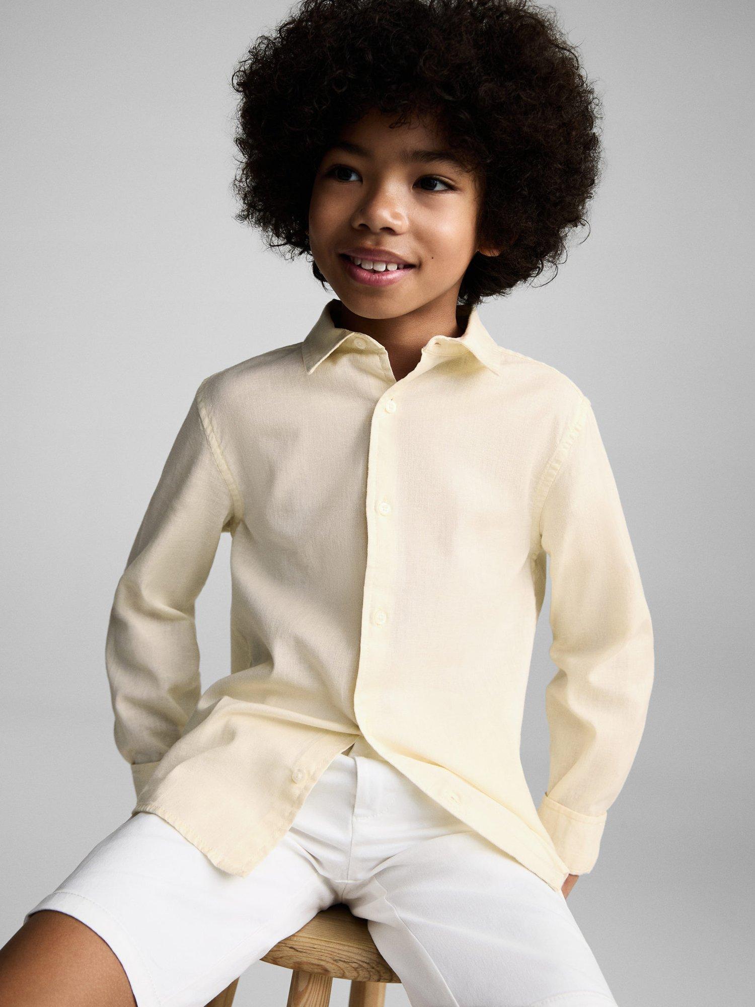 Product image 2 of 7, which shows Mango Kids' Javi Shirt, Yellow, 6 years