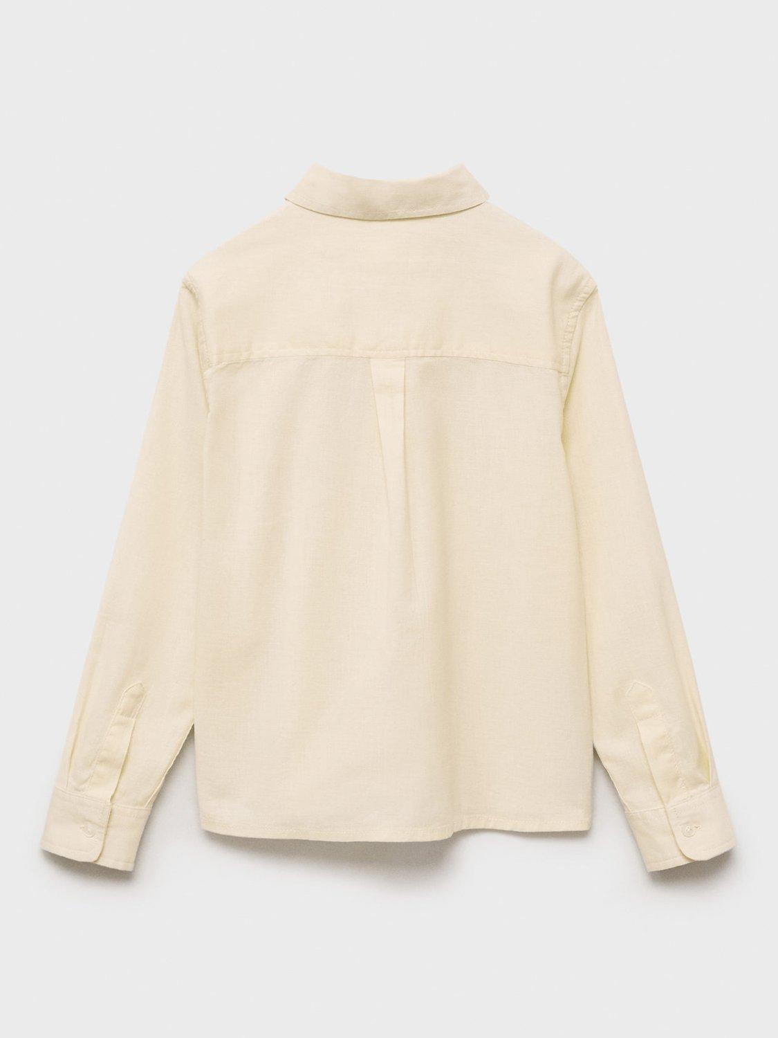 Product image 4 of 7, which shows Mango Kids' Javi Shirt, Yellow, 6 years