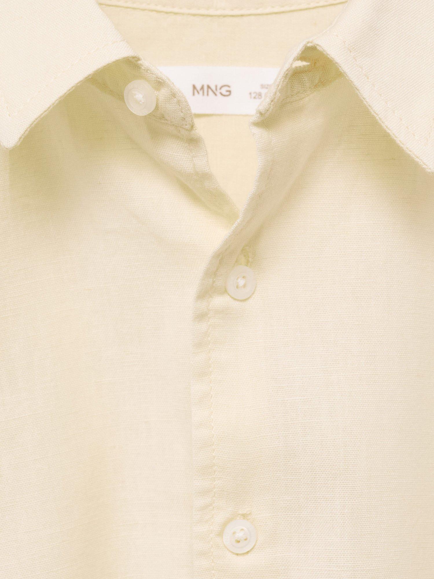 Product image 7 of 7, which shows Mango Kids' Javi Shirt, Yellow, 6 years