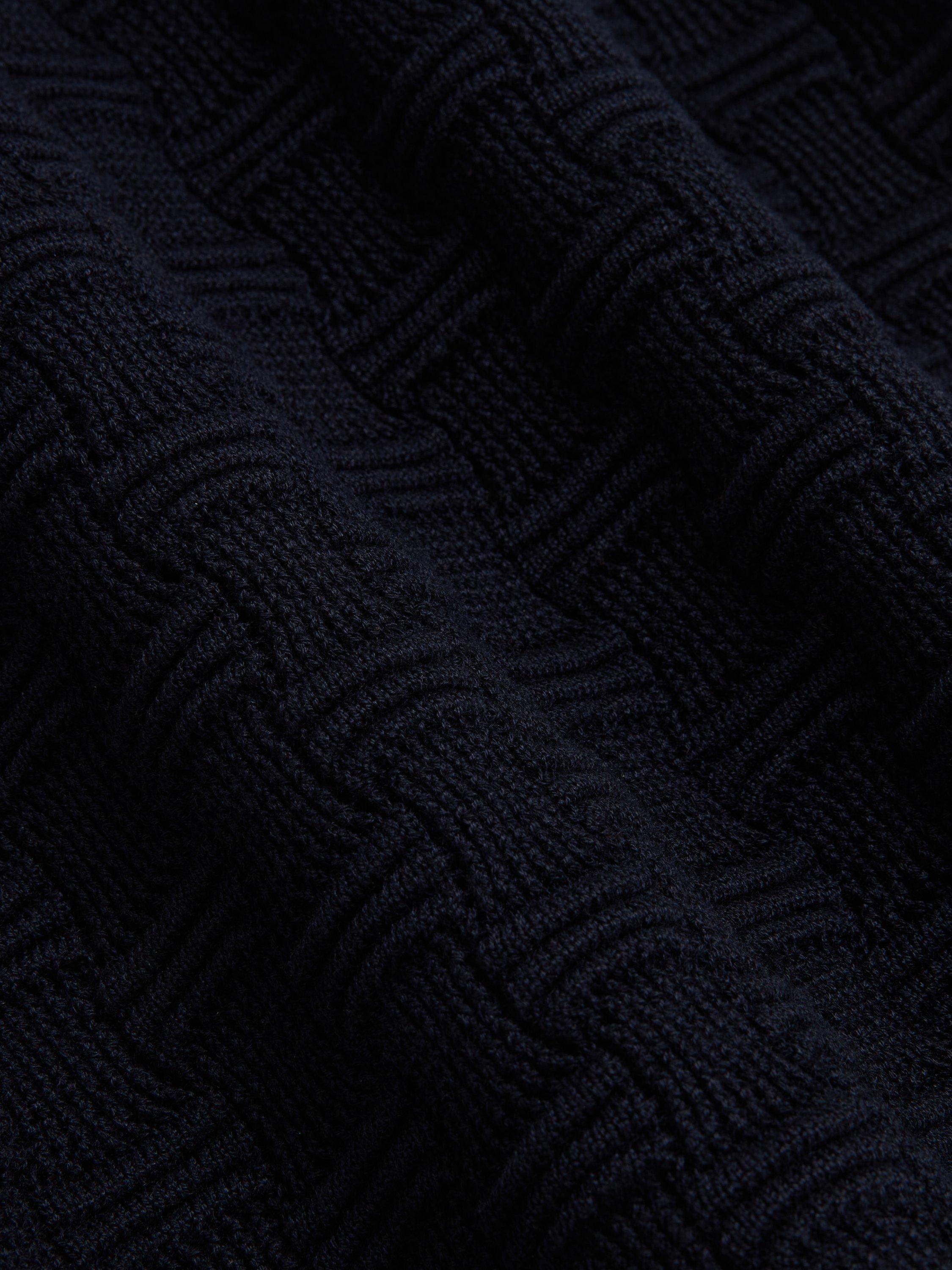 Product image 5 of 5, which shows Ted Baker Wool Blend Knitted Sleeveless Top containing LENZING™ ECOVERO™ Viscose, Navy, 6
